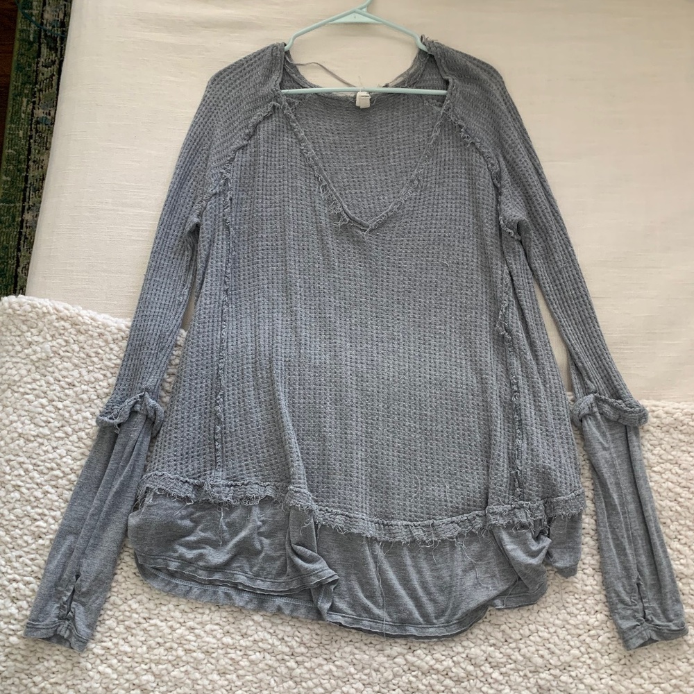 Free People Waffle Tunic